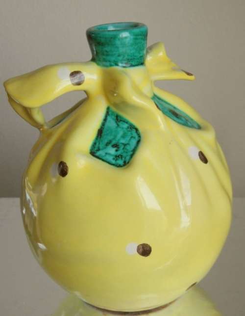 VINTAGE BALBOR MAJOLICA VASE OR PITCHER HAND MADE ITALY MARKED