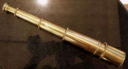 T.COOKE LONDON  FIVE EXTENSIONS BRASS TELESCOPE WORKING VERY WELL