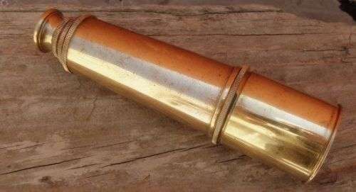 T.COOKE LONDON  FIVE EXTENSIONS BRASS TELESCOPE WORKING VERY WELL