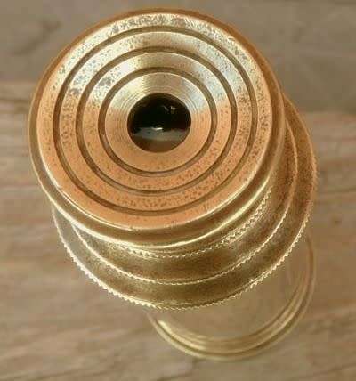 T.COOKE LONDON  FIVE EXTENSIONS BRASS TELESCOPE WORKING VERY WELL
