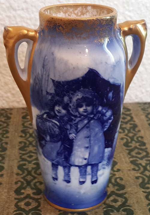 Royal Doulton "Blue Children" Vase