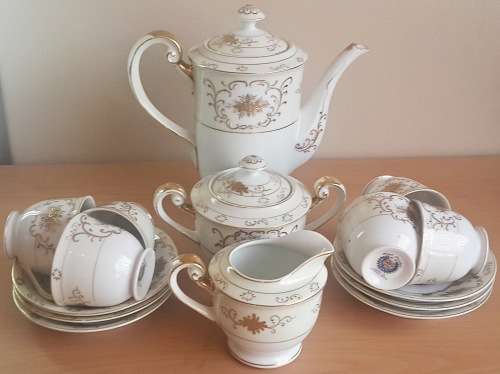 *RARE* Hand-Painted "Shofu" Occupied Japan Coffee Set *COMPLETE*