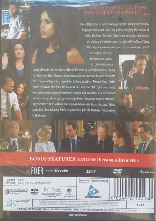 The Fixer (Scandal): Season 5 (6-DVD Set)