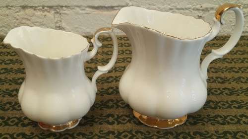 Large Royal Albert "Val D'or" Milk Jug or Creamer