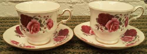 Queen Anne "Red Roses" Tea Duo (2 available)
