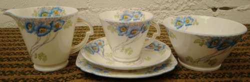 Art Deco "Standard China" Tea for One (5 pieces)