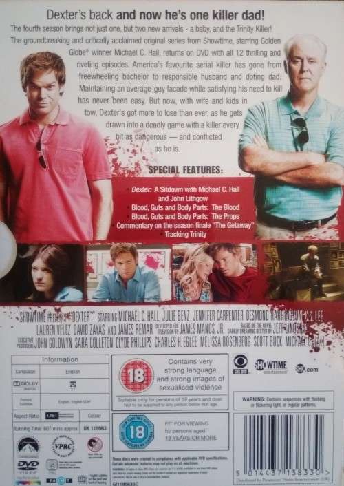 Dexter: Season 4 (4-DVD Set)