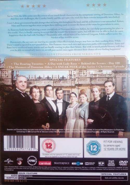 Downton Abbey: Series 5 (3-DVD Set)