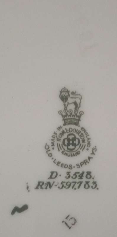 Royal Doulton "Old Leeds Sprays" Breakfast Trio