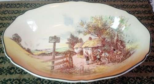 Large Royal Doulton `Rustic England` Bowl