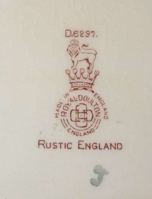 Large Royal Doulton `Rustic England` Bowl