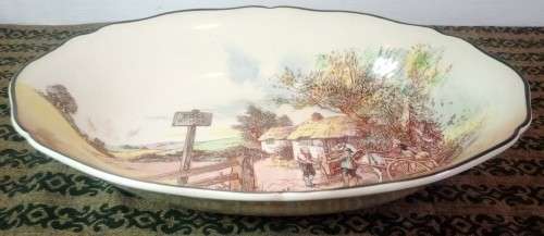 Large Royal Doulton `Rustic England` Bowl
