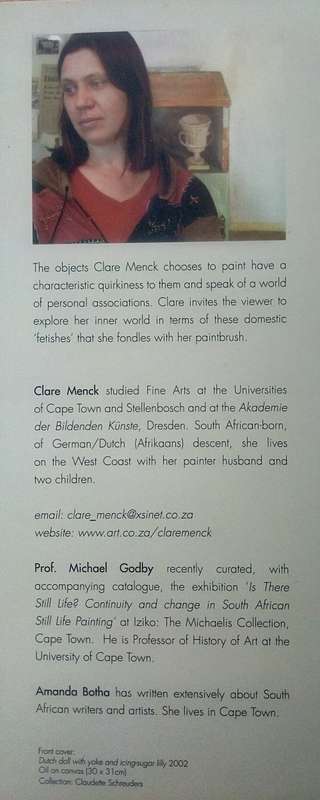 Clare Menck: Paintings of Objects (Exhibition Catalogue, 2008)