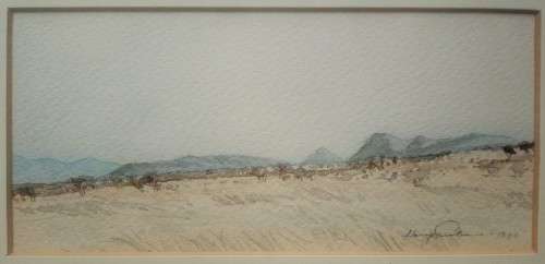 Heinz Pulon, Landscape (Watercolour)