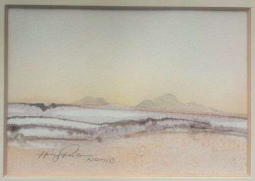 Heinz Pulon, Namib (Watercolour)
