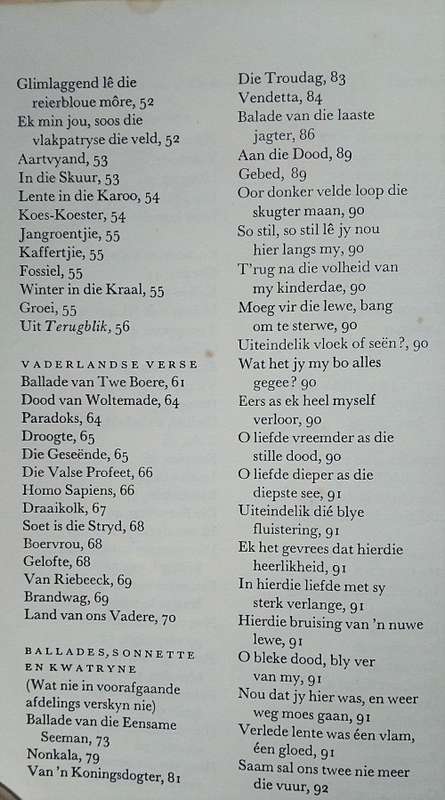 I.D. du Plessis, Versamelde Verse