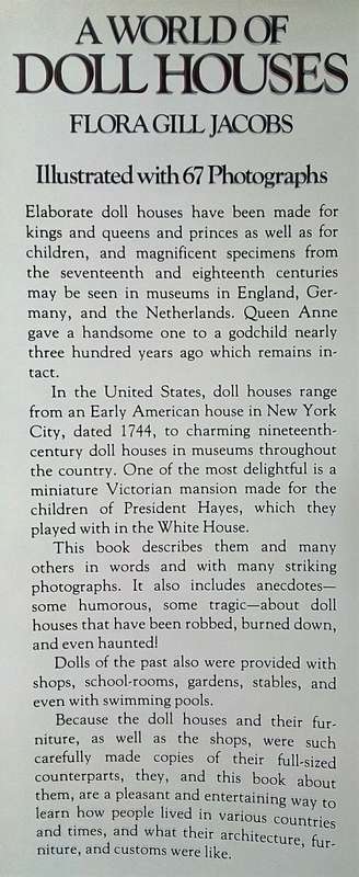 Flora Gill Jacobs, A World of Doll Houses