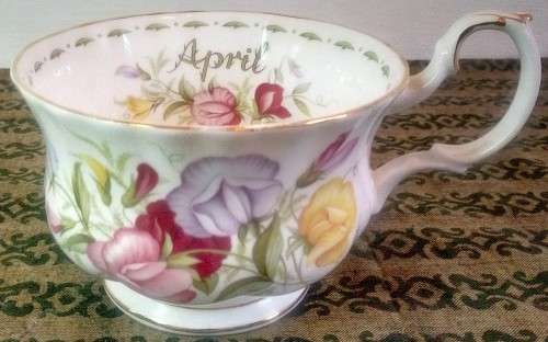 Royal Albert "Sweat Pea" Breakfast Duo (Flower of the Month: April)