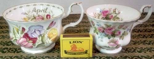 Royal Albert "Sweat Pea" Breakfast Duo (Flower of the Month: April)