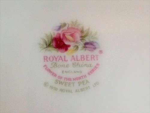 Royal Albert "Sweat Pea" Breakfast Duo (Flower of the Month: April)