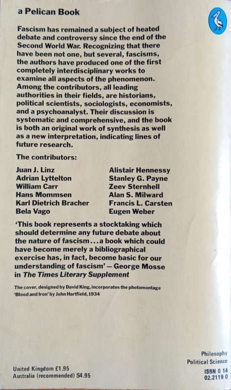 Walter Laqueur, Fascism: A Reader`s Guide