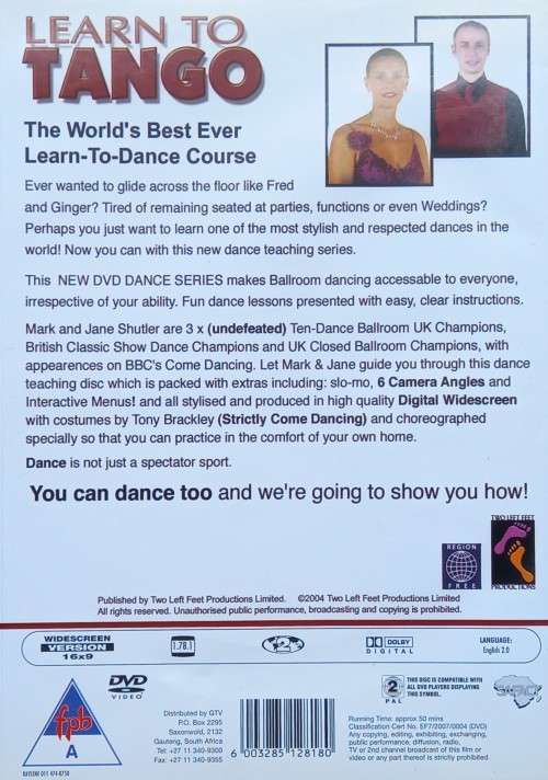 Learn to Tango: Beginners (DVD)