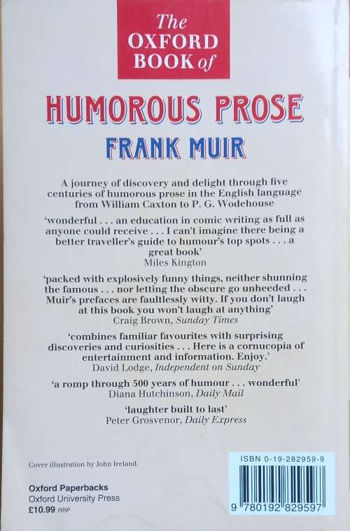Frank Muir, The Oxford Book of Humorous Prose