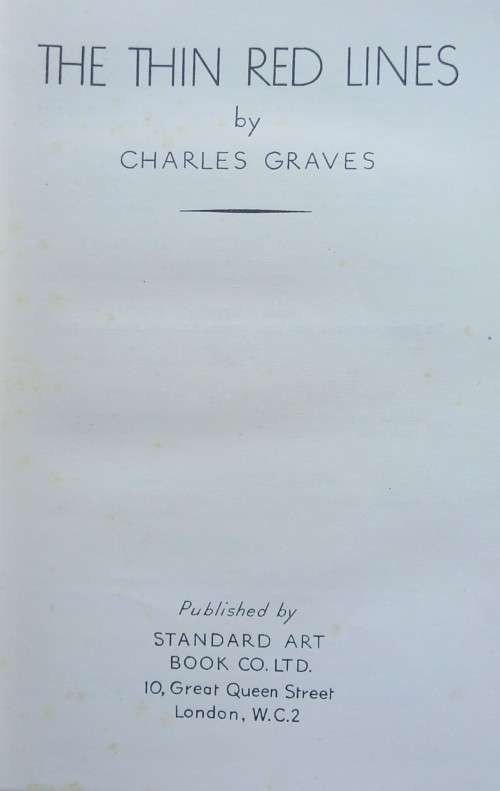 Charles Graves, The Thin Red Lines