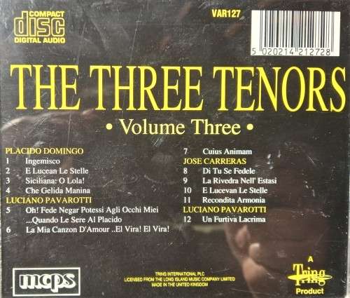 The Three Tenors: Carreras, Pavarotti & Domingo (4-CD Set)