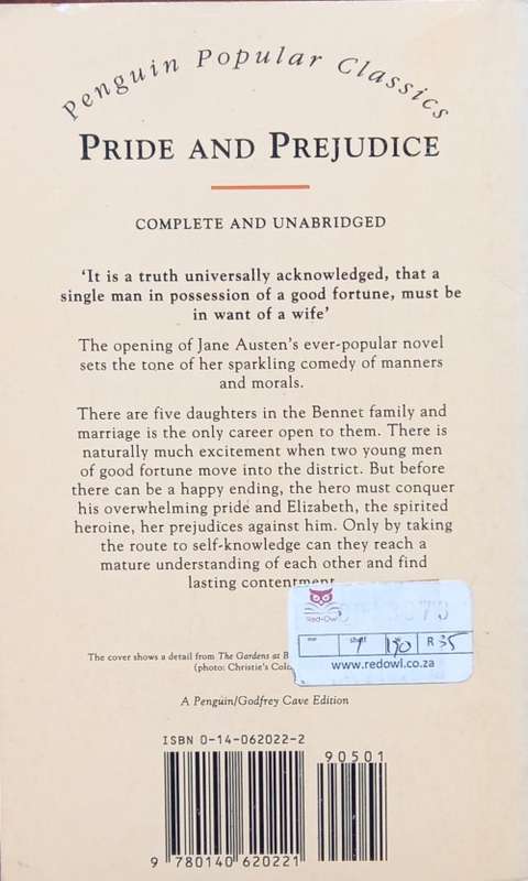 Jane Austen, Pride and Prejudice