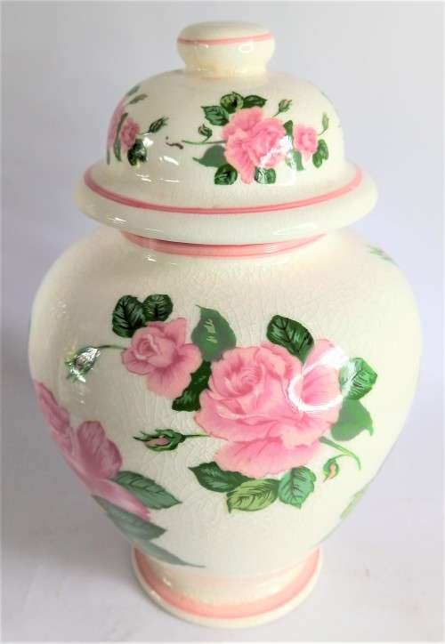 Jones & MIddleton `American Rose` Ginger Jar (Staffordshire)