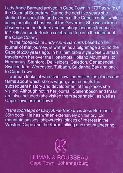 2 x books on Lady Anne Barnard