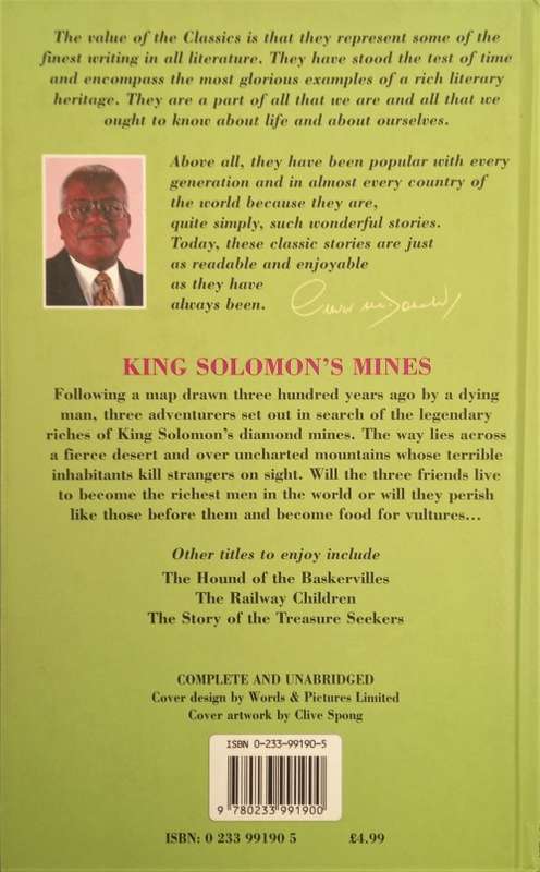 H. Rider Haggard, King Solomon`s Mines (hard cover)
