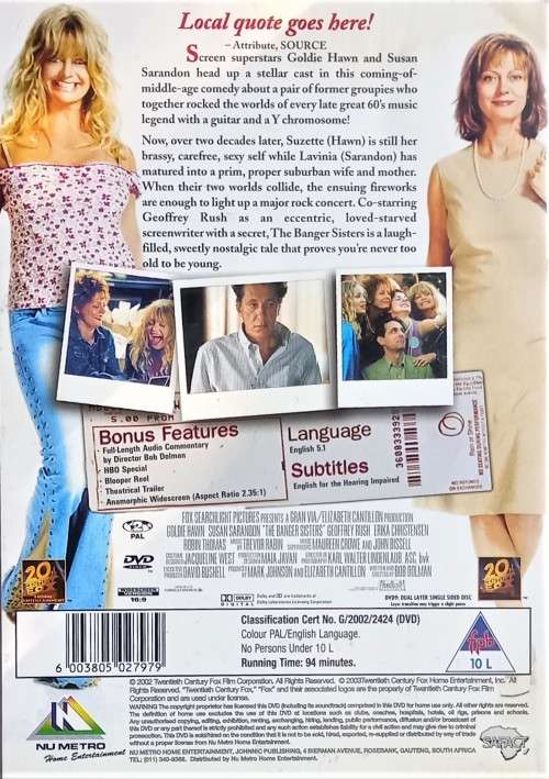 The Banger Sisters (DVD)
