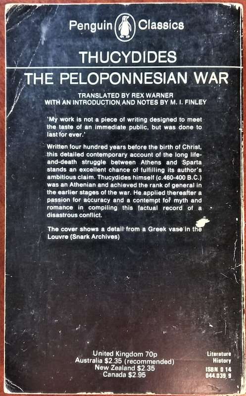 Thucydides, The Peloponnesian War (Penguin)