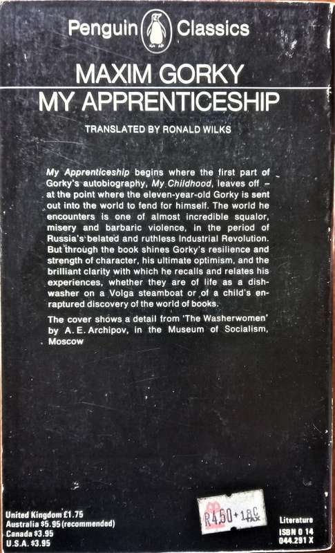 Maxim Gorky, My Apprenticeship (Penguin)