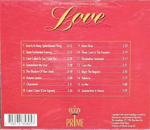 Love: The Best of the Mantovani Orchestra (CD)