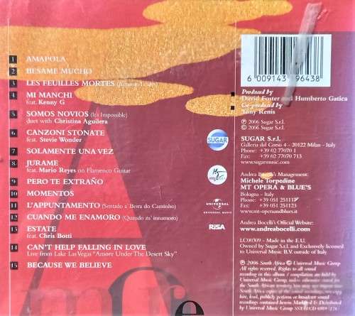 Andrea Bocelli: Amore (CD)