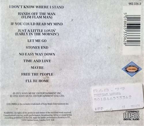 Barbra Streisand: Stoney End (CD)
