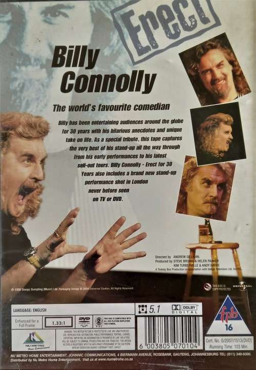Billy Connolly: Erect for 30 Years (DVD)