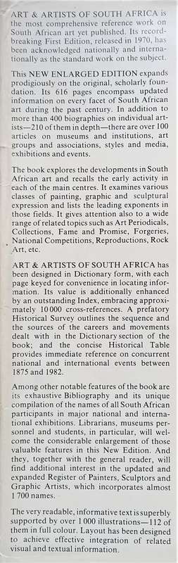 Esme Berman, Art & Artists of South Africa (Enlarged Edition)