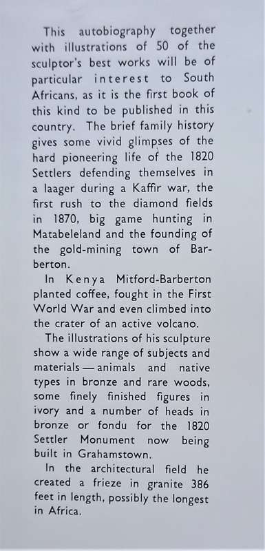 Ivan Mitford-Barberton, Sculptor
