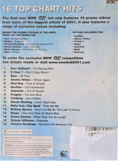 Now That`s What I Call Music! 2001: The DVD