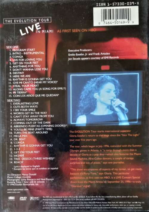 Gloria Estefan Live in Miami (DVD)