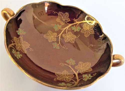 Carlton Ware `Rouge Royale` Grapevine Bowl