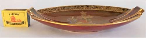 Carlton Ware `Rouge Royale` Chinoiserie Boat Dish