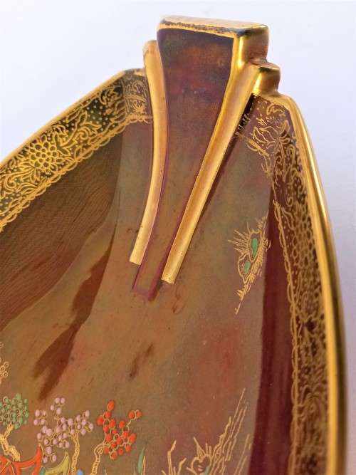 Carlton Ware `Rouge Royale` Chinoiserie Boat Dish