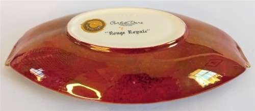 Carlton Ware `Rouge Royale` Chinoiserie Boat Dish