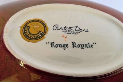 Carlton Ware `Rouge Royale` Chinoiserie Boat Dish