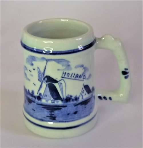 Miniature Delft Beer Mug / Vase